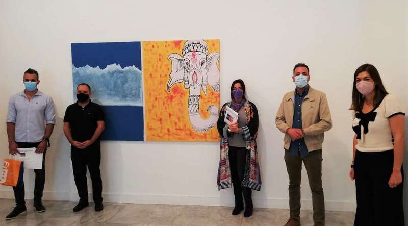 Imagen con el cuadro premiado (Foto TA)